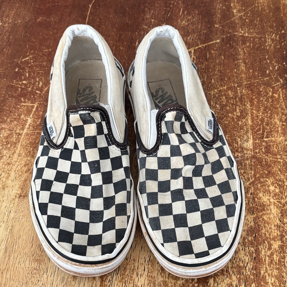 Vans Black and White Checkered Sneakers